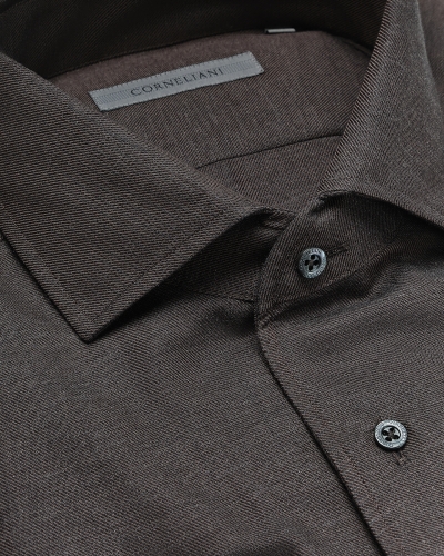 Corneliani - Shirt cotton - Brown