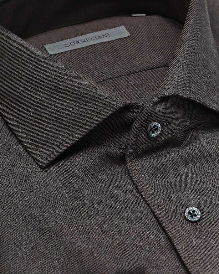CORNELIANI Corneliani - Shirt cotton - Brown