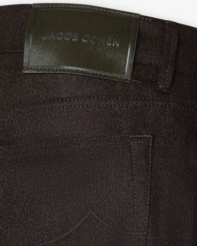 JC - Trousers Bard flannel - Brown melange
