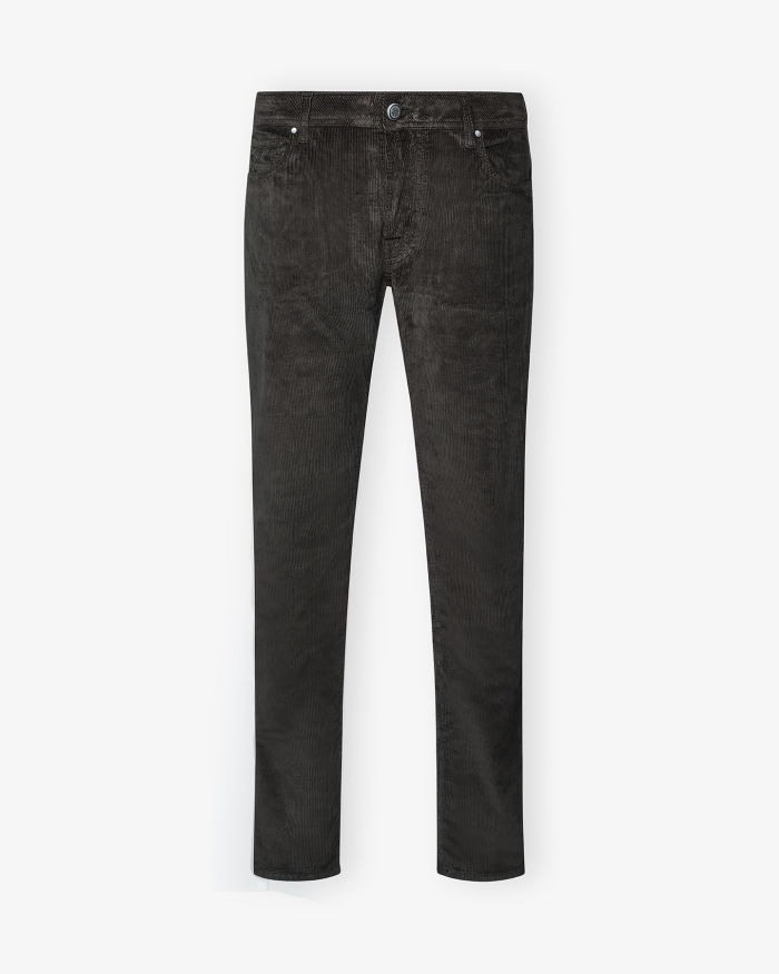 JACOB COHËN JC - Trousers Bard - Corduroy - Brown