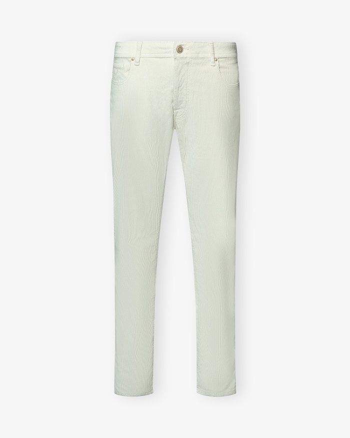 JACOB COHËN JC - Trousers Bard - Corduroy - Cream white
