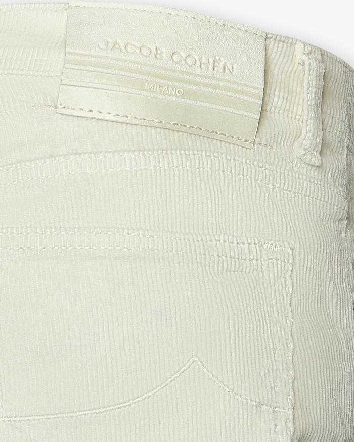 JACOB COHËN JC - Trousers Bard - Corduroy - Cream white