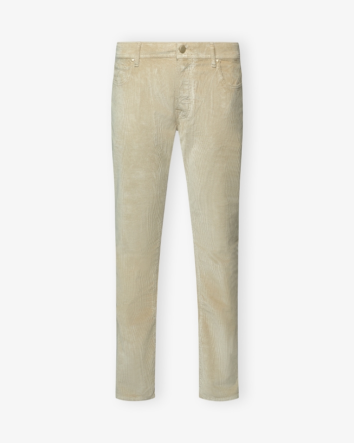 JACOB COHËN JC - Trousers Bard - Corduroy - Beige