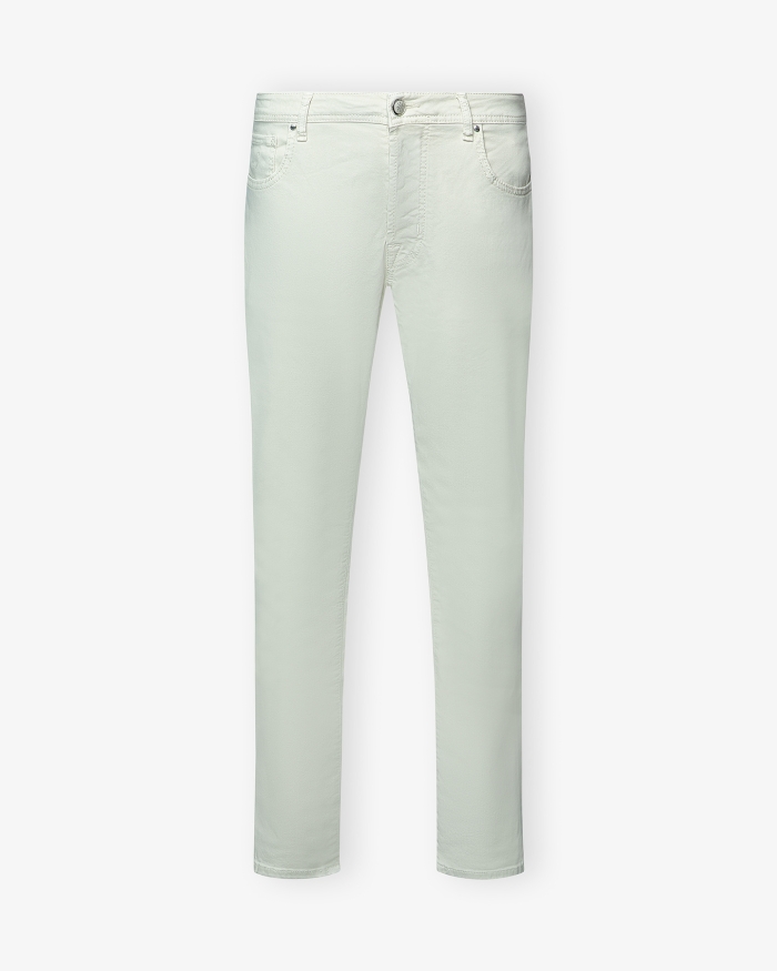 JACOB COHËN JC - Trousers Bard - Cotton cream white