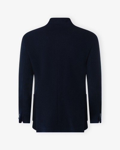 Fedeli - Stand collar jacket double cashmere - Navy