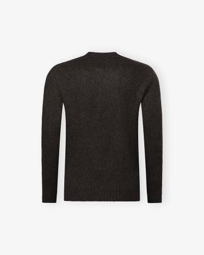 Fedeli - Round neck baby yak - Brown