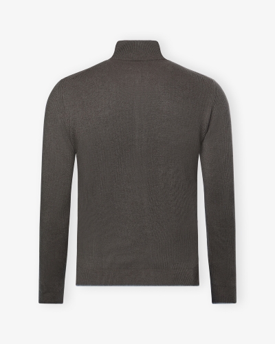 Fedeli - Full zip cashmere - Brown