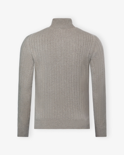 Fioroni - Half zip baby cashmere - Beige
