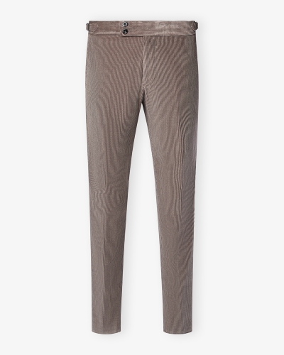 Berwich x Zegna - Trousers corduroy cotton cashmere - Greige