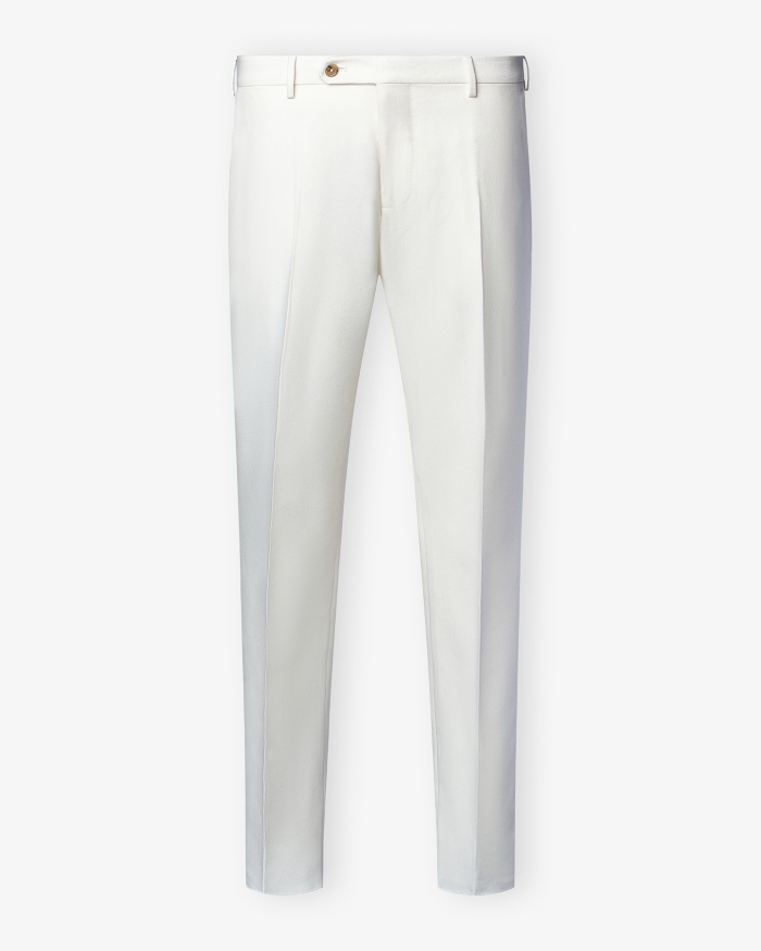 BERWICH Berwich - Morrello trousers wool flannel - Cream
