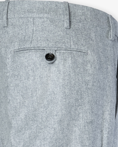 Berwich - Morrello trousers wool flannel - Light grey
