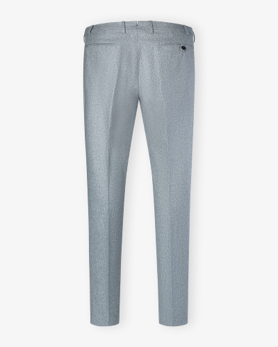 Berwich - Morrello trousers wool flannel - Light grey