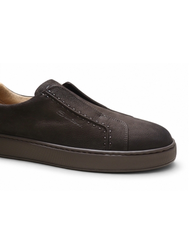 Santoni - Slip on sneaker - Sartorial - Brown