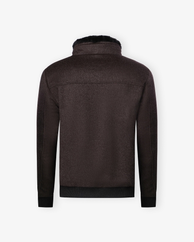 MooRER - Bomber wool cashmere - Brown