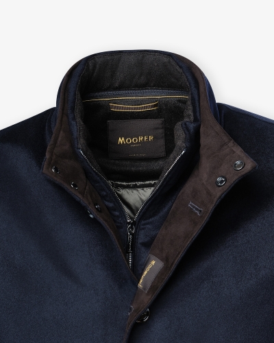 MooRER - Bomber full top cashmere - Navy
