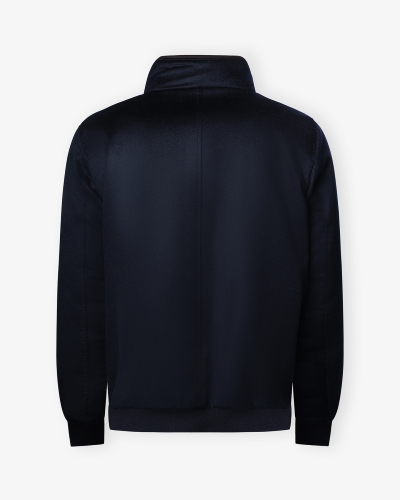 MooRER - Bomber full top cashmere - Navy