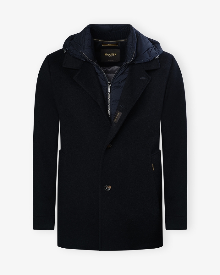 MOORER MooRER - Car coat wool cashmere - Navy