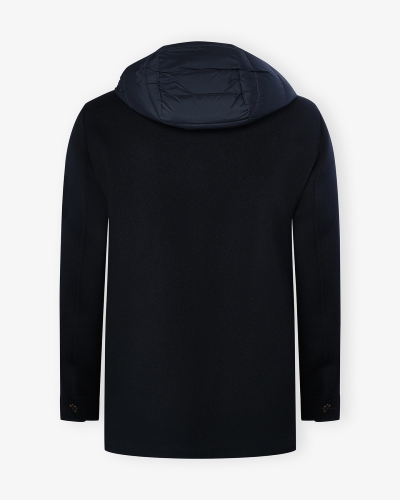MooRER - Car coat wool cashmere - Navy