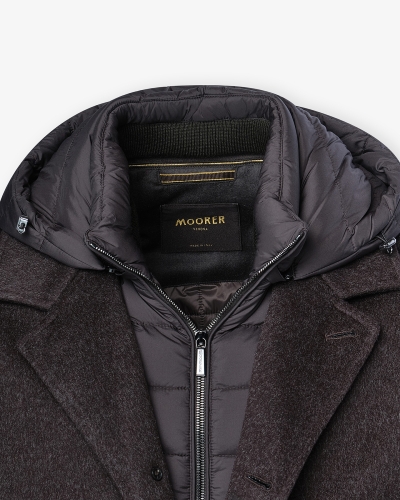 MooRER - Car coat wool cashmere - Brown