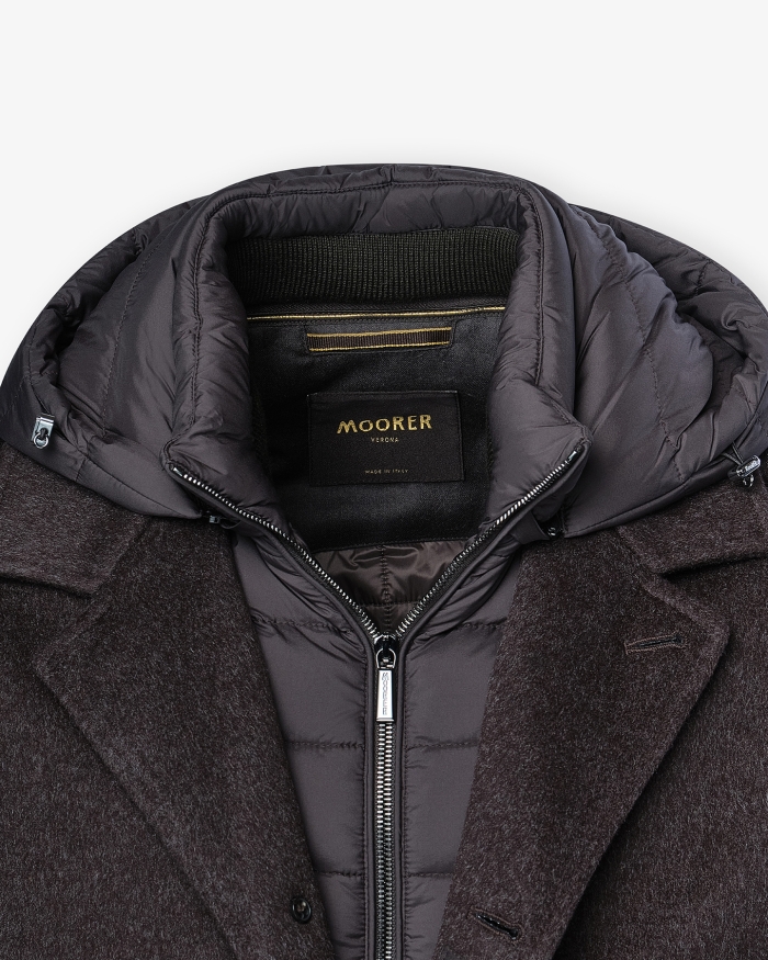MOORER MooRER - Car coat wool cashmere - Brown