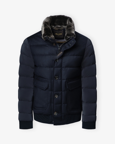 MooRER - Padded bomber - Navy