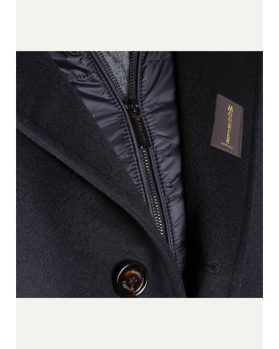 MooRER - Overcoat wool cashmere - Navy