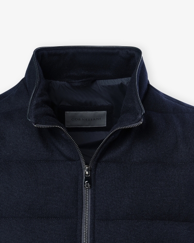 Corneliani - Vest cashmere wool - Navy