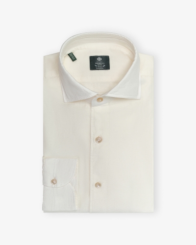 Borrelli Napoli - Shirt cotton cashmere - Cream