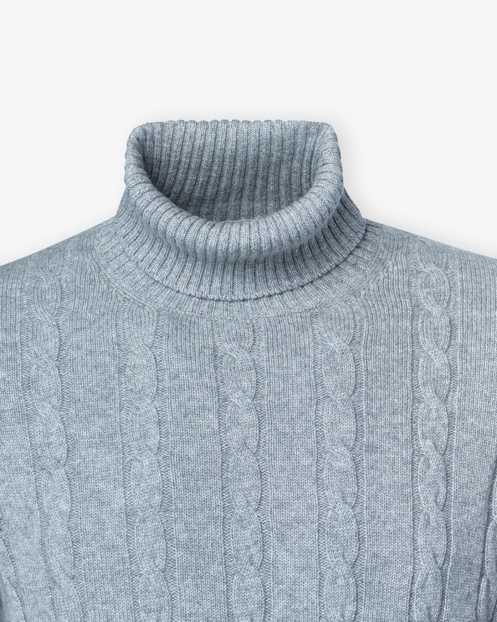 DORIANI CASHMERE Doriani Cashmere - Turtleneck cashmere - Grey