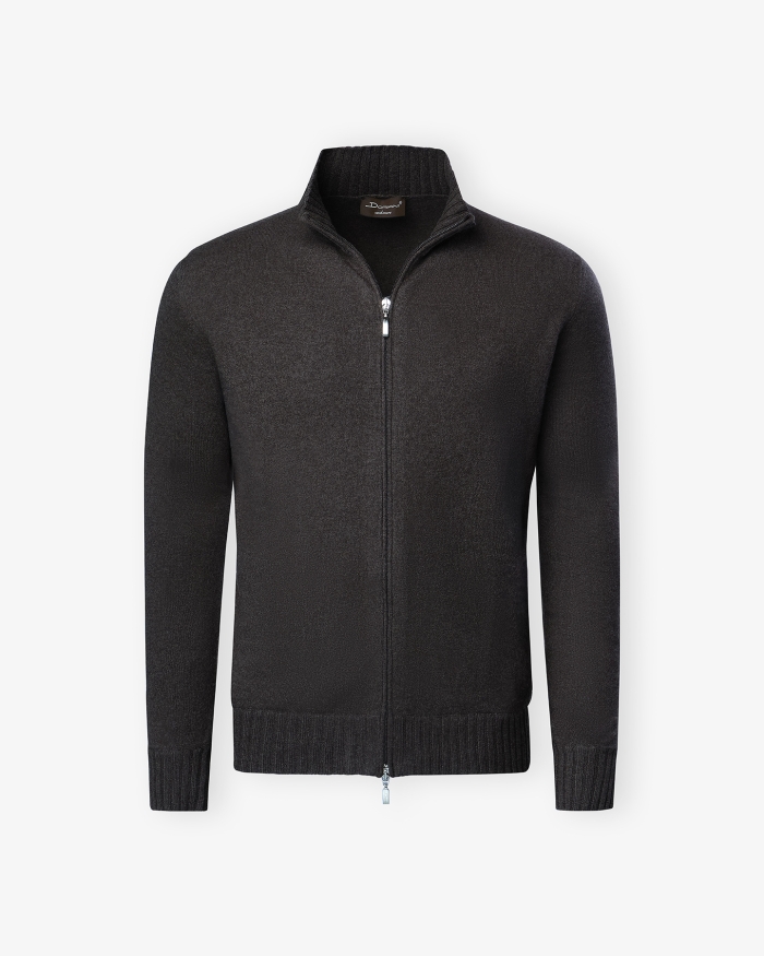 DORIANI CASHMERE Doriani Cashmere - Full zip cashmere - Brown