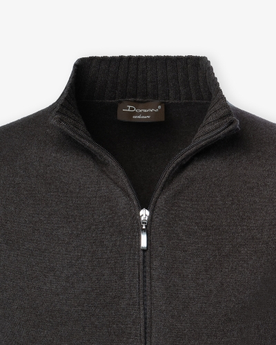 Doriani Cashmere - Full zip cashmere - Brown