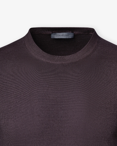 Corneliani - Round neck virgin wool - Bordeaux