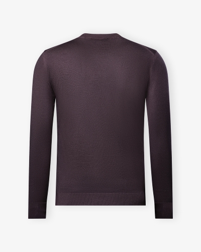 Corneliani - Round neck virgin wool - Bordeaux