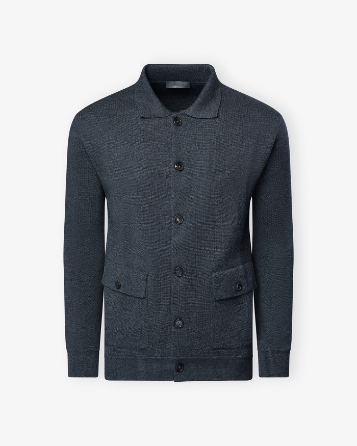 CORNELIANI Corneliani - Cardigan virgin wool - Grey