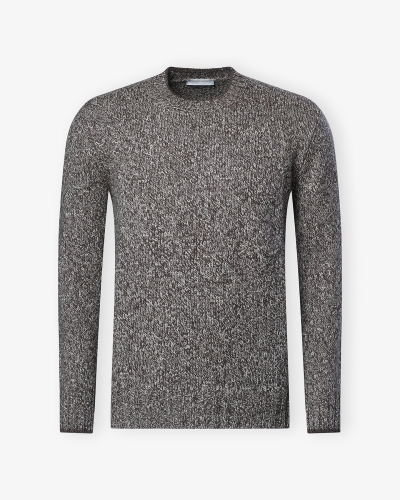 LHDA - Round neck virgin wool - Brown
