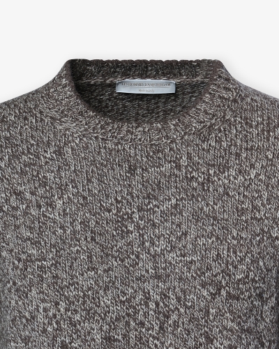 LHDA - Round neck virgin wool - Brown