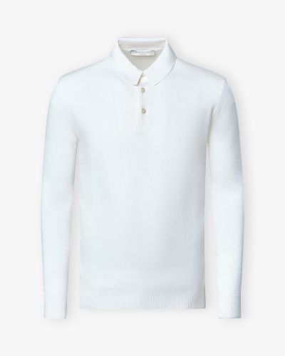 LHDA - Polo long sleeve cashmere - Cream