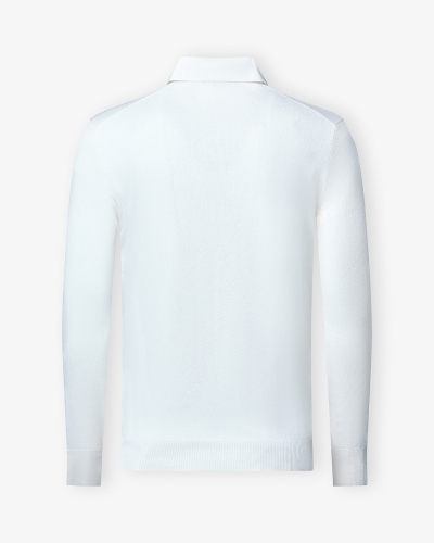 LHDA - Polo long sleeve cashmere - Cream