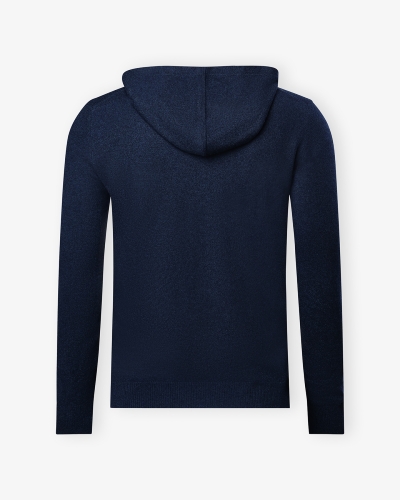 LHDA - Hooded knit cashmere - Navy
