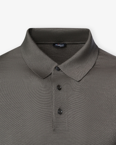 Kiton - Polo long sleeve cashmere silk - Geige