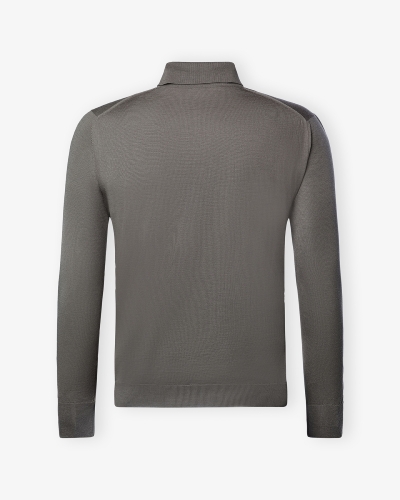 Kiton - Polo long sleeve cashmere silk - Geige