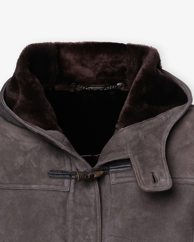 Rifugio - Iconic shearling coat - Greige