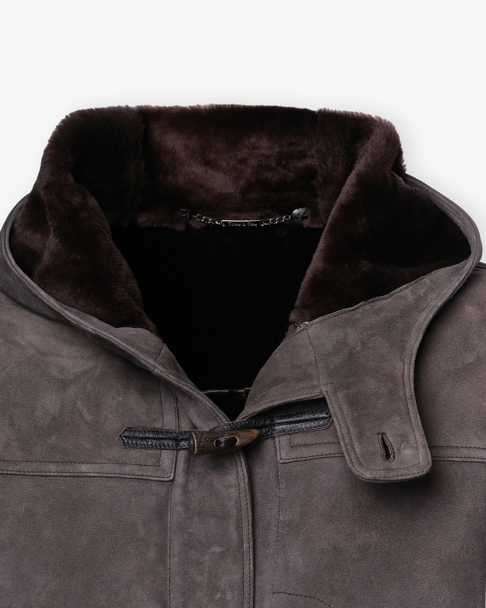 RIFUGIO NAPOLI Rifugio - Iconic shearling coat - Greige