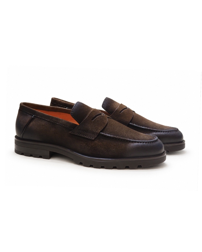 SANTONI Santoni - Penny loafer - Brown