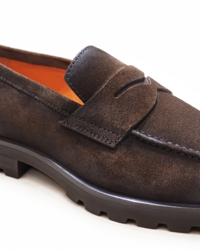 Santoni - Penny loafer - Brown