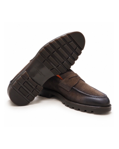Santoni - Penny loafer - Brown