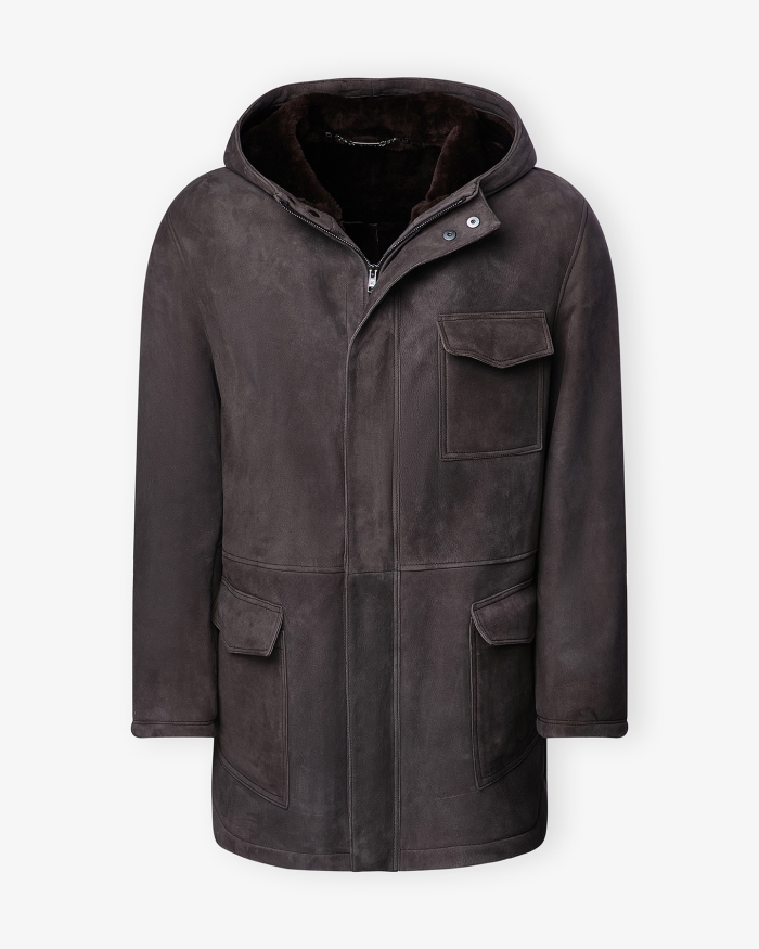 RIFUGIO NAPOLI Rifugio - Shearling coat Kitzbuhel - Brown