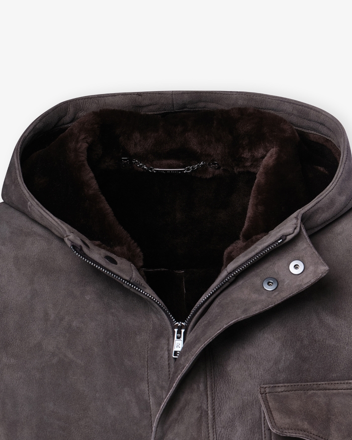 RIFUGIO NAPOLI Rifugio - Shearling coat Kitzbuhel - Brown