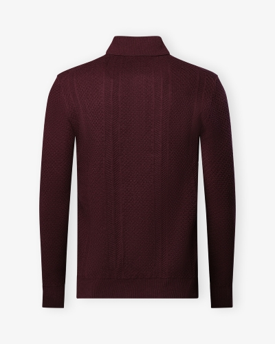 MB - Polo cotton cashmere silk - Bordeaux