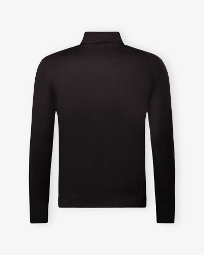 Fedeli - Buttoned polo cashmere silk - Brown